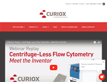 Tablet Screenshot of curiox.com